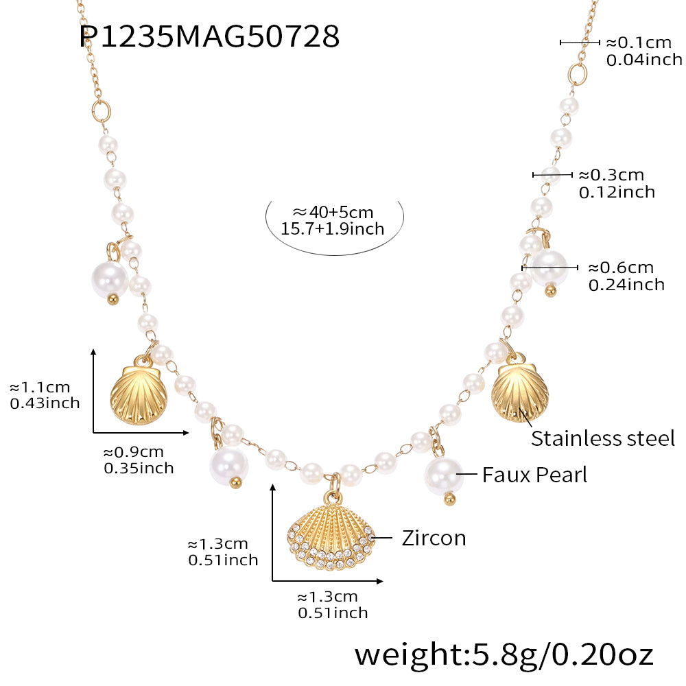 18K Gold Plated PVD Stainless Steel Necklace | Waterproof & Tarnish-Free | Daily Essentials Jewelry