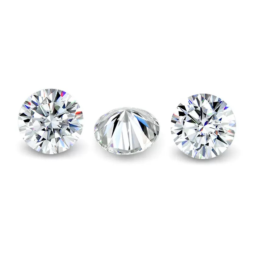Premium 100-Facet "Centum Cut" Moissanite | 4.0mm Round Brilliant | 6A Grade | Loose Stone or Custom Jewelry