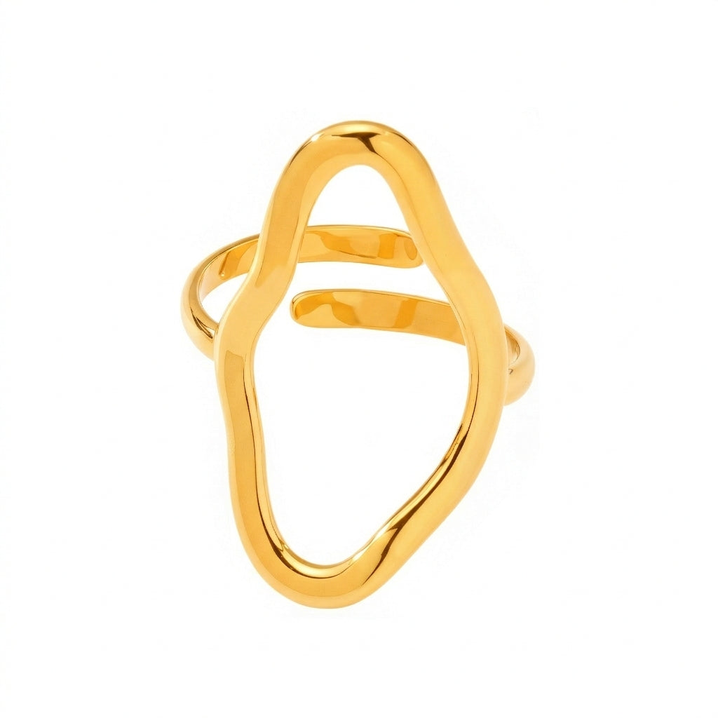 Mystic Serpent Wrap Ring | 18K Gold Plated & Silver Stainless Steel Snake Jewelry