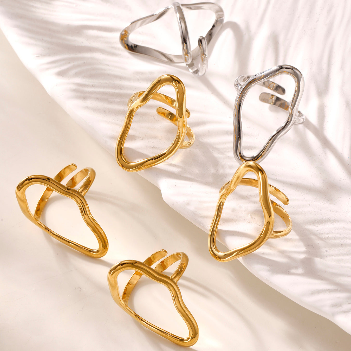 Mystic Serpent Wrap Ring | 18K Gold Plated & Silver Stainless Steel Snake Jewelry